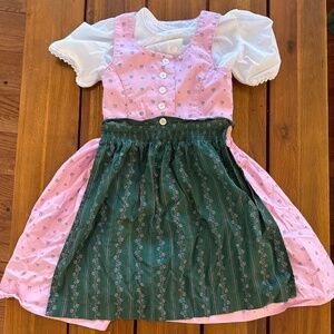 Like New Gamsbock Leder & Tracht Authentic German Dress w-Apron - size 92 / 2T
